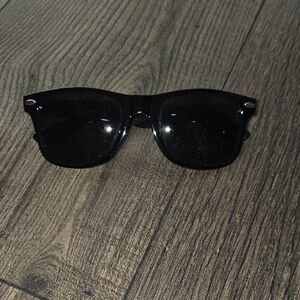 Classic Black Wayfarer Sunglasses